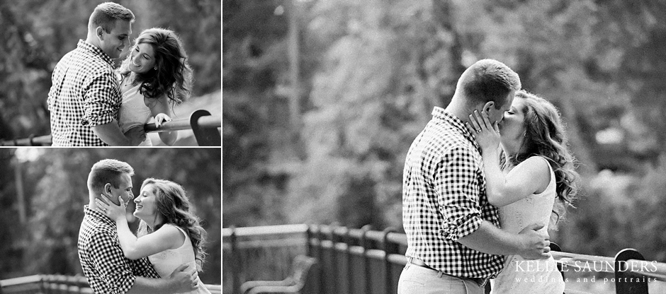 Birmingham Michigan Engagement Pictures, black and white engagement pictures